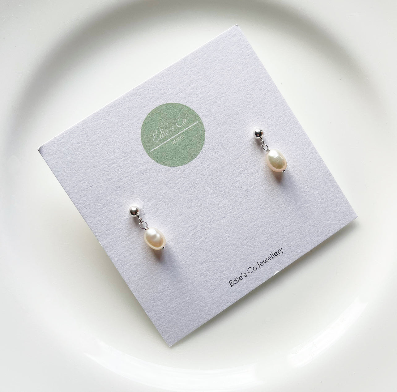 Tiny Drop Fresh Water Pearl Drop Earrings