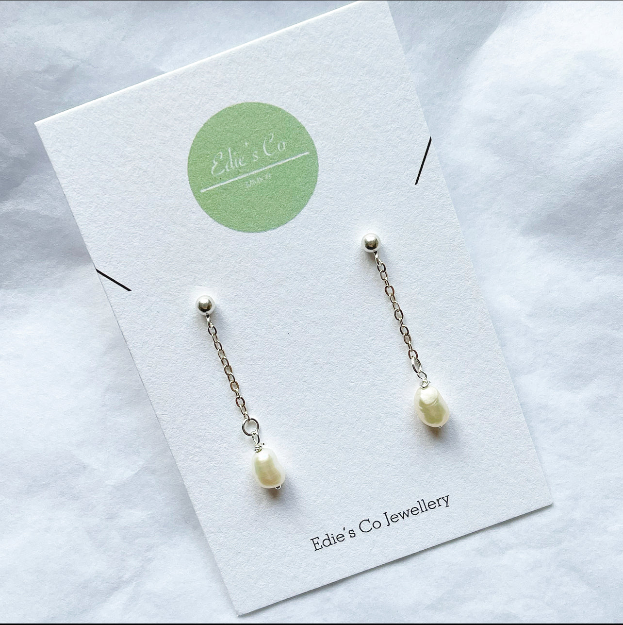 Drop Fresh Water Pearl earrings (Long)